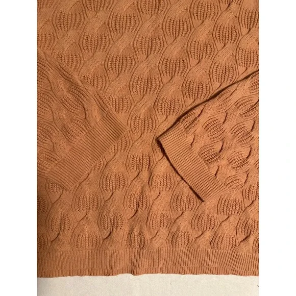 Rachel Comey x Target Textured Knit Sweater Womens 3X Peach Salmon Chunky - Picture 8 of 8